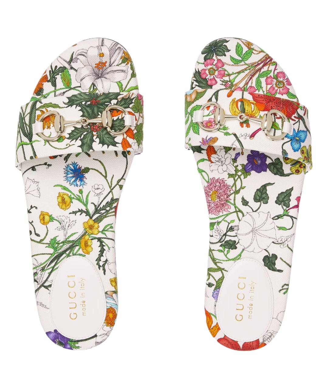 GUCCI Белые шлепанцы, фото 3