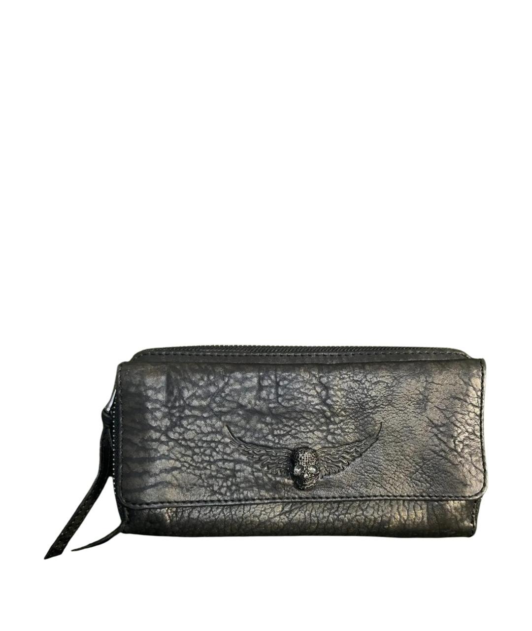 ZADIG & VOLTAIRE Коричневый кожаный кошелек, фото 1