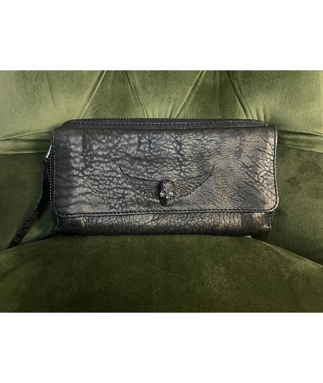 ZADIG & VOLTAIRE Коричневый кожаный кошелек, фото 9