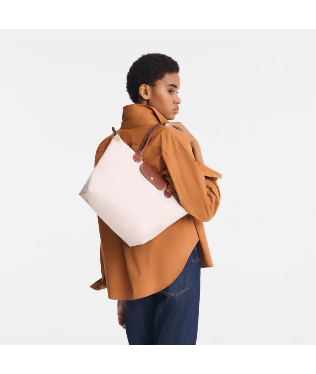 LONGCHAMP Бежевая сумка тоут, фото 2