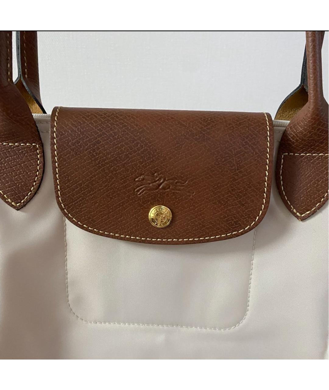 LONGCHAMP Бежевая сумка тоут, фото 6