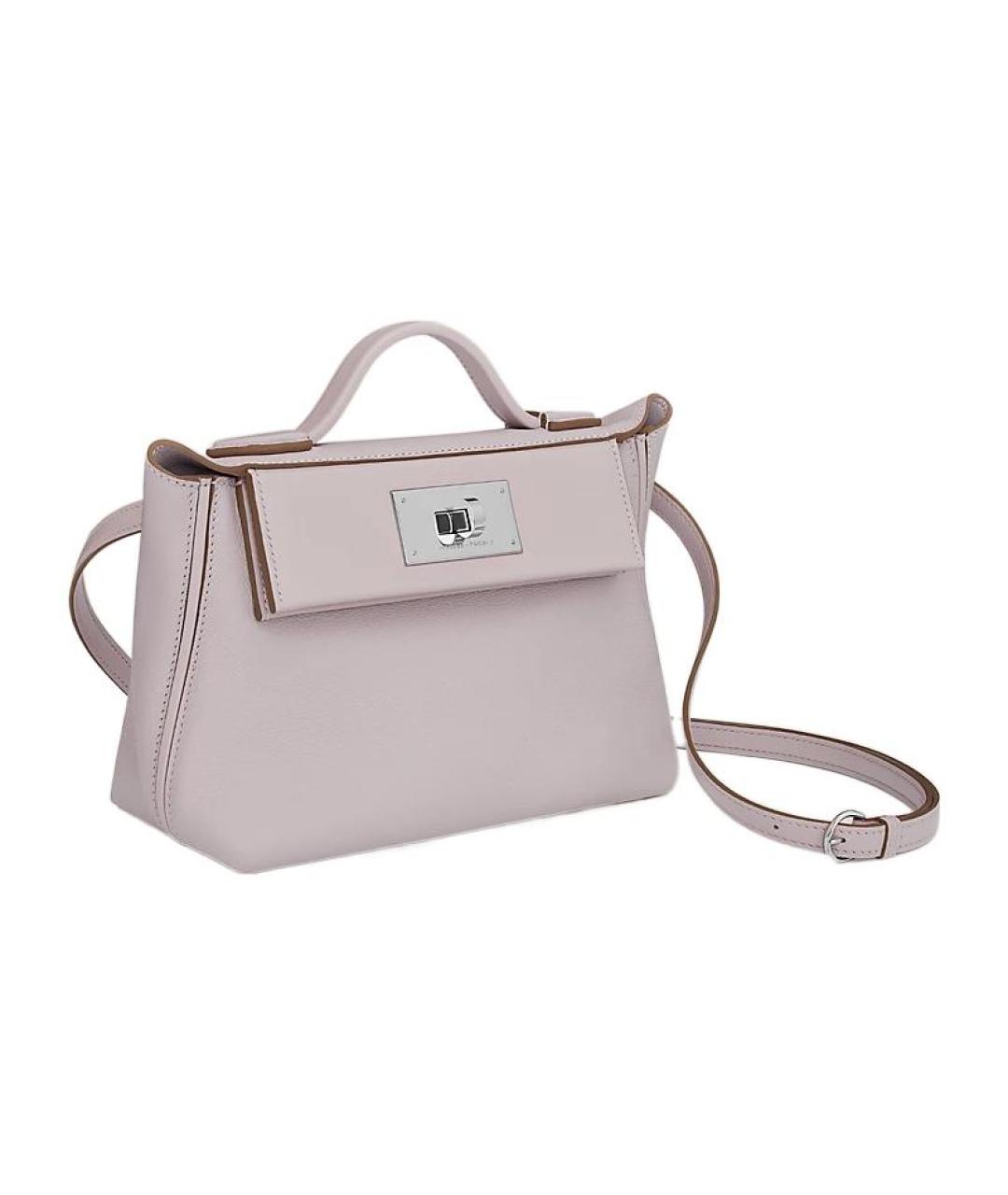 HERMES Серая кожаная сумка через плечо, фото 2