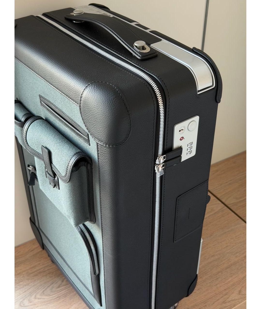 HERMES Черный чемодан, фото 3