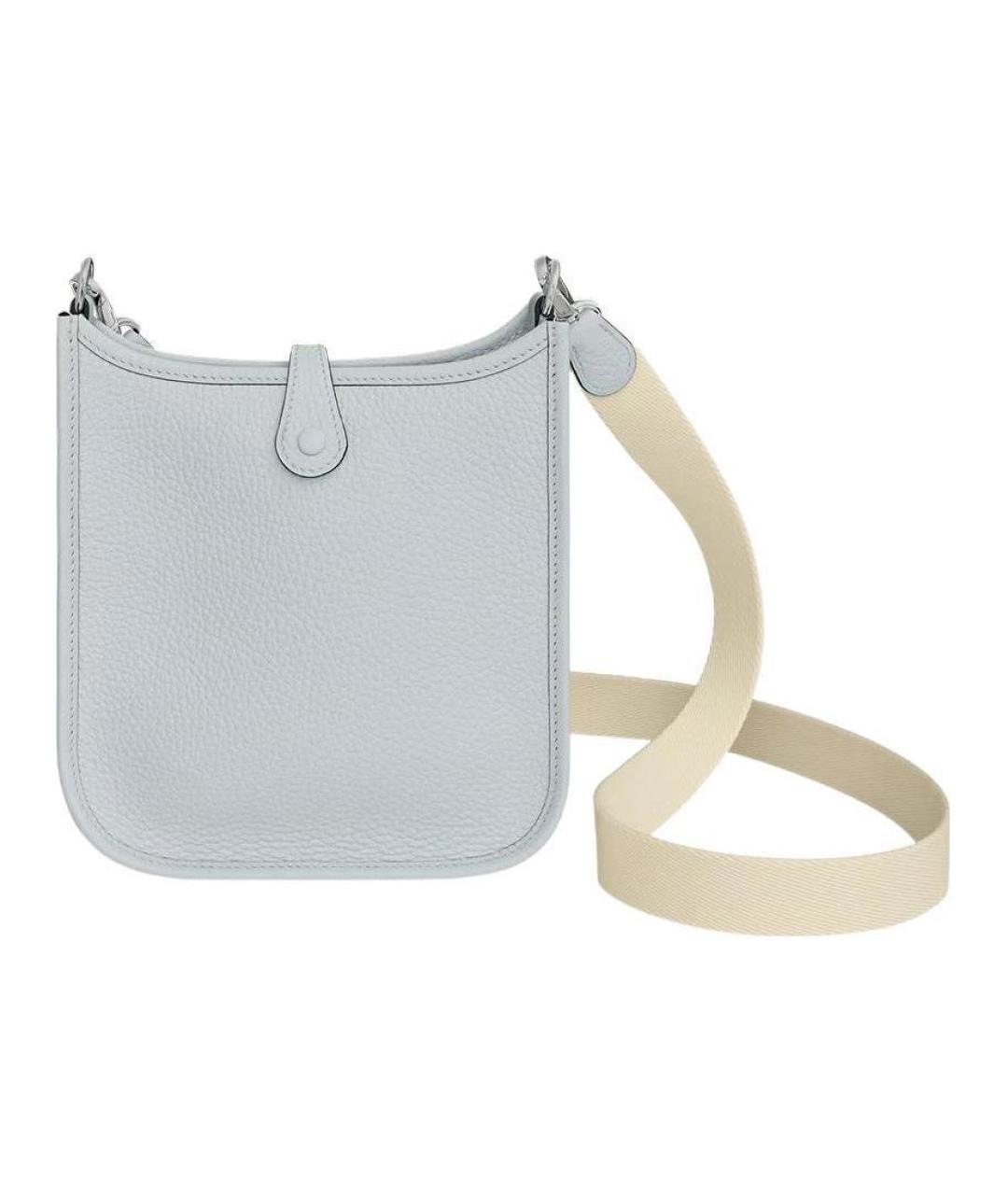 HERMES Голубая кожаная сумка через плечо, фото 3