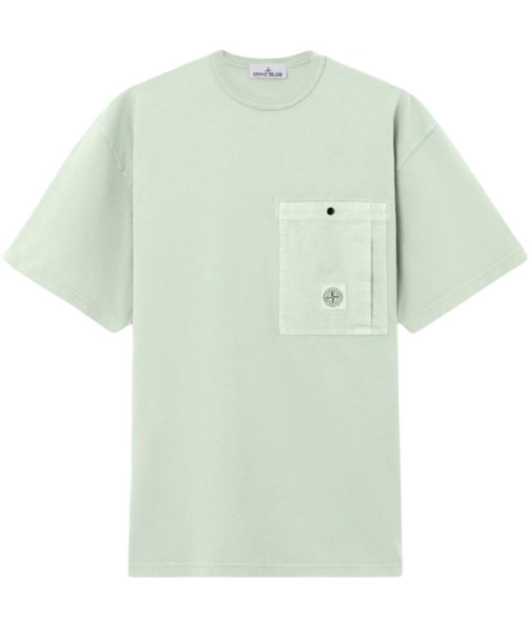 STONE ISLAND Зеленая футболка, фото 1