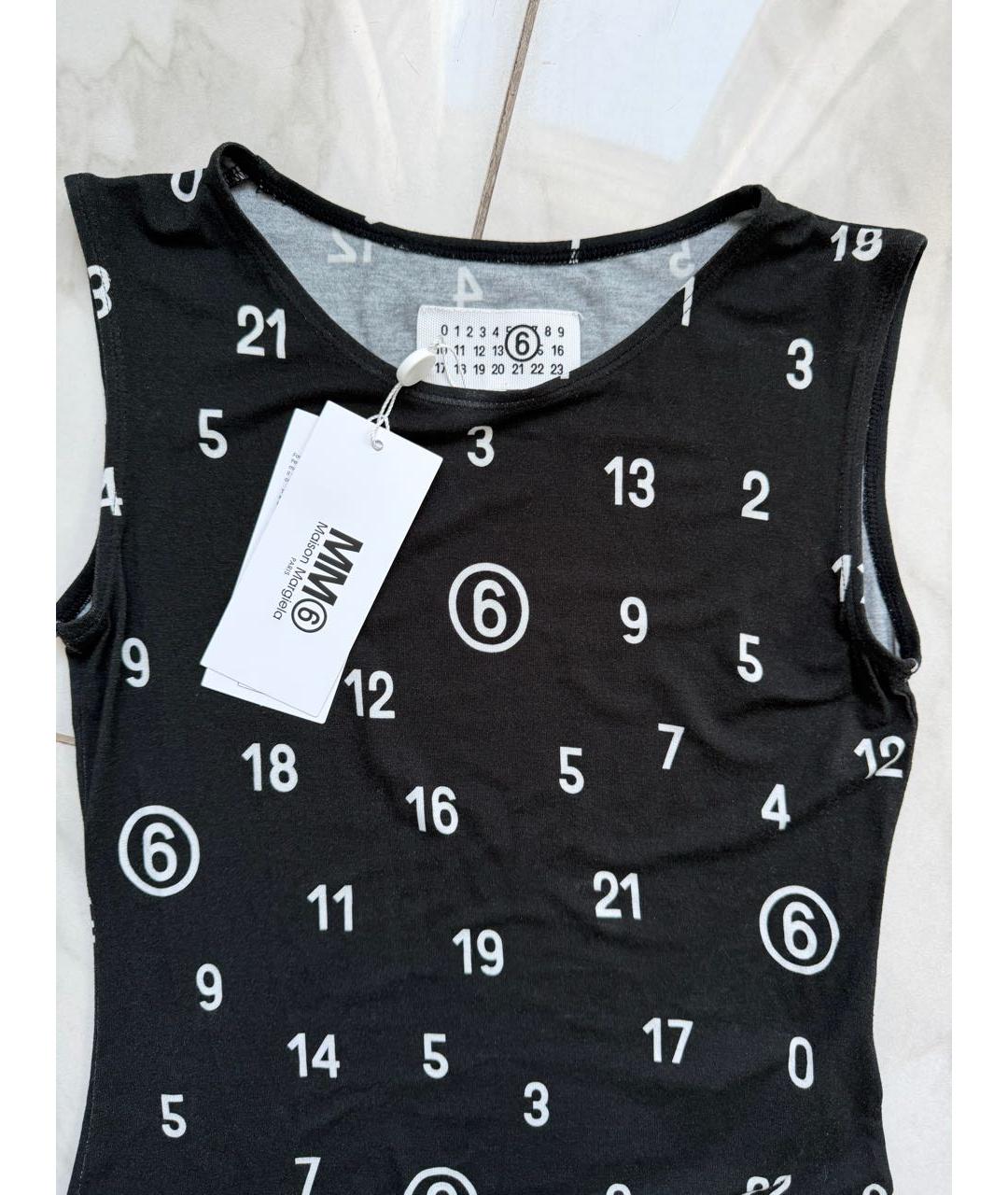 MM6 MAISON MARGIELA Черный хлопковый детская футболка / топ, фото 3