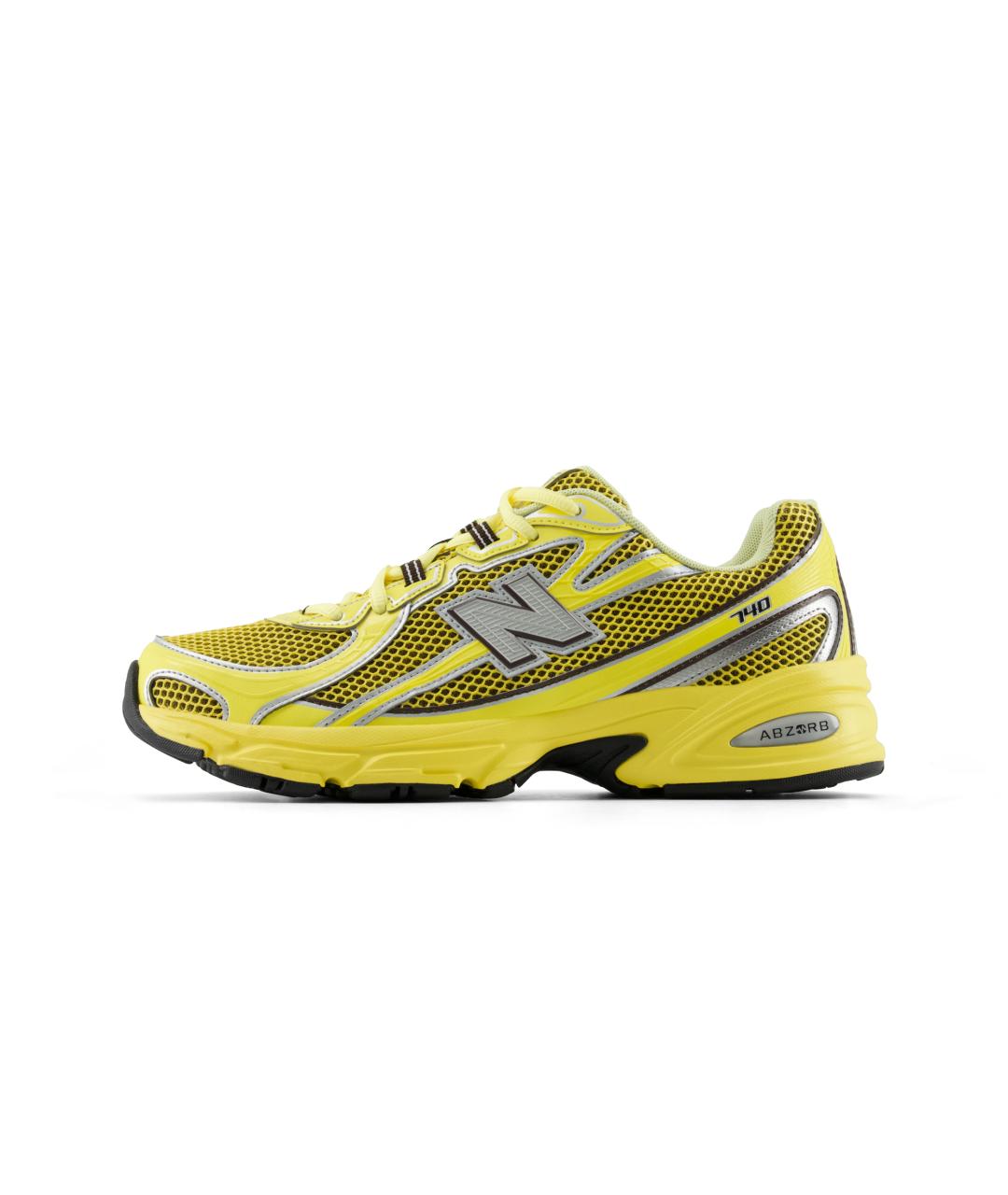 NEW BALANCE Желтые синтетические кроссовки, фото 2