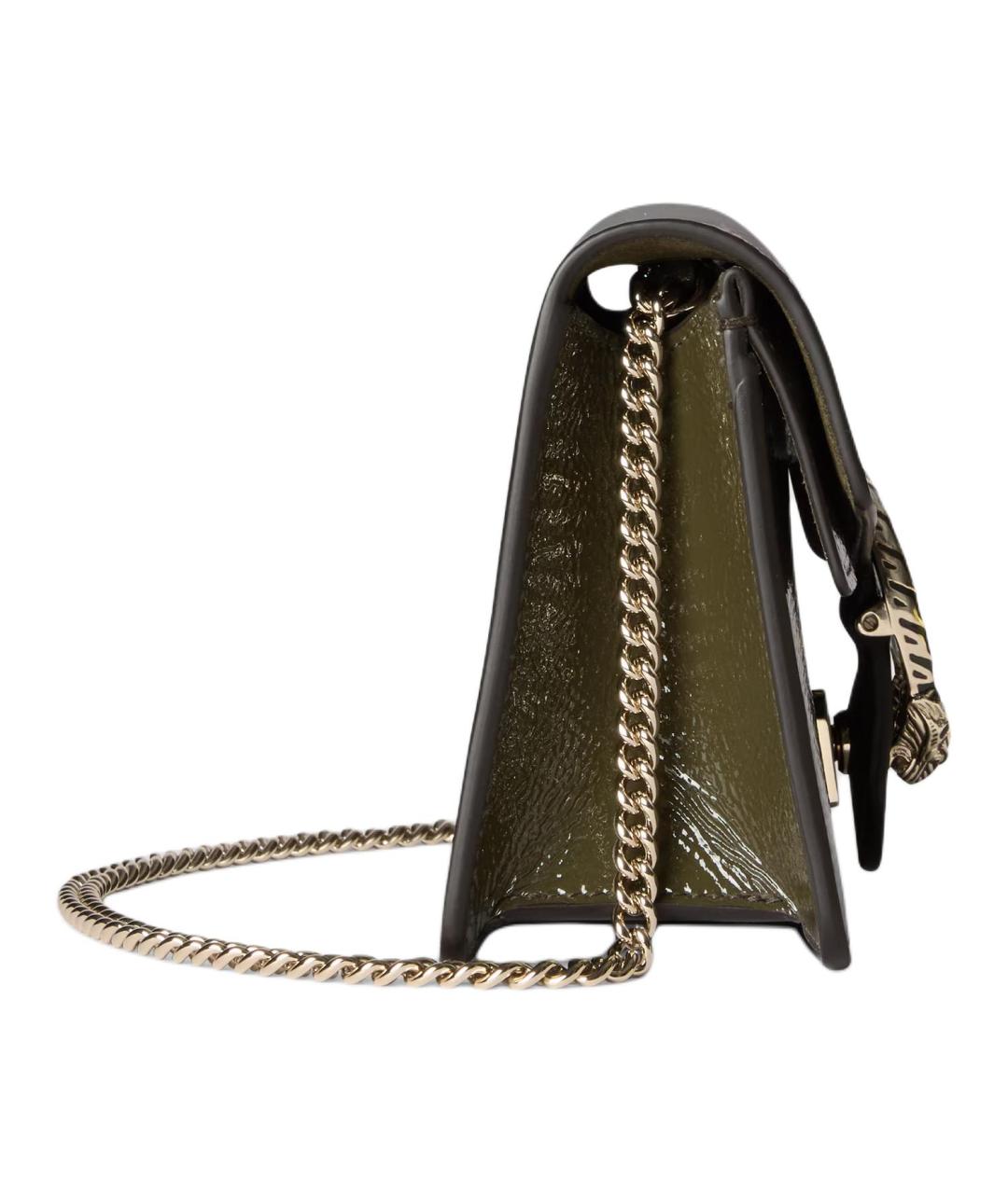 GUCCI Зеленая кожаная сумка через плечо, фото 3