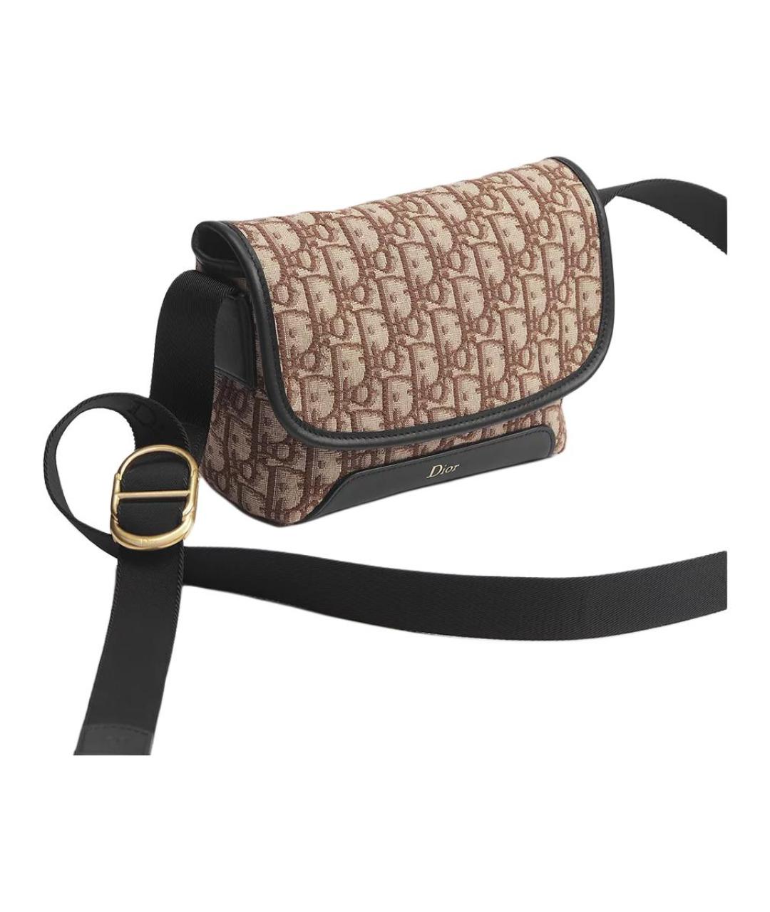 CHRISTIAN DIOR Коричневая сумка через плечо, фото 3