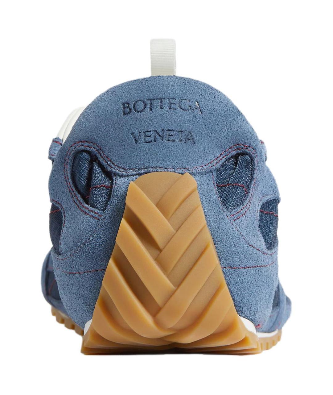 BOTTEGA VENETA Синие низкие кроссовки / кеды, фото 5