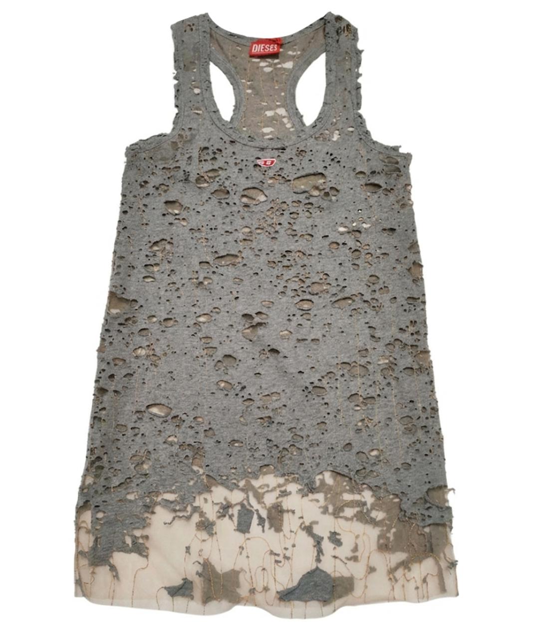 DIESEL Серая хлопковая майка, фото 1