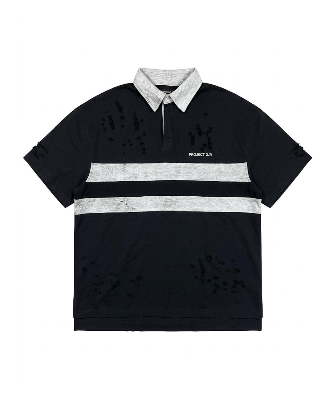 GRAILZ PROJECT G/R Синее хлопковое поло с коротким рукавом, фото 1