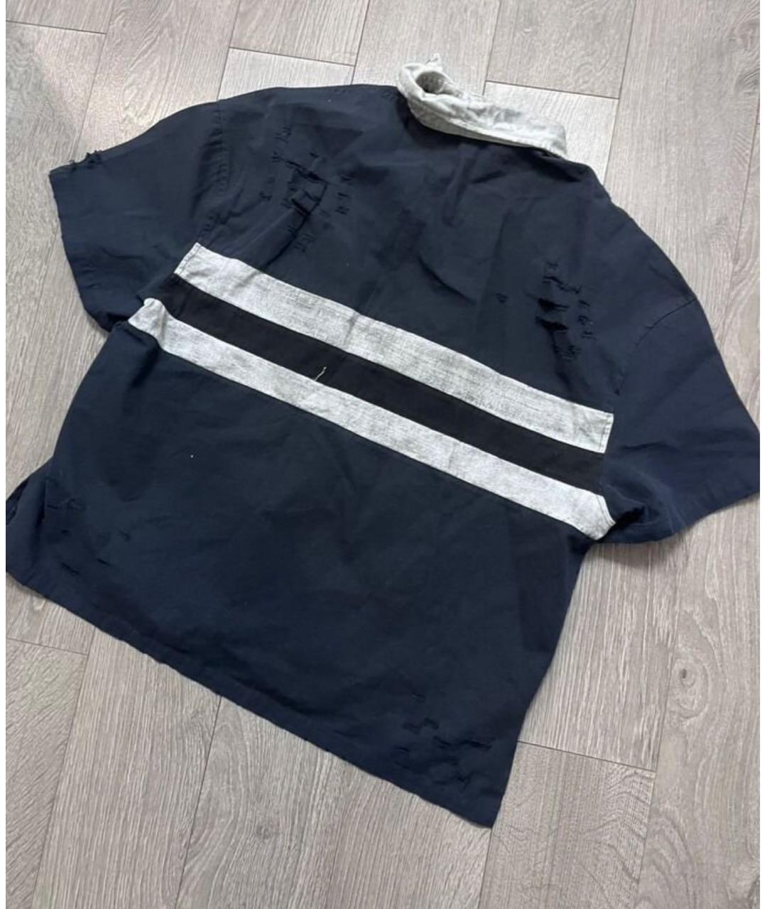 GRAILZ PROJECT G/R Синее хлопковое поло с коротким рукавом, фото 2