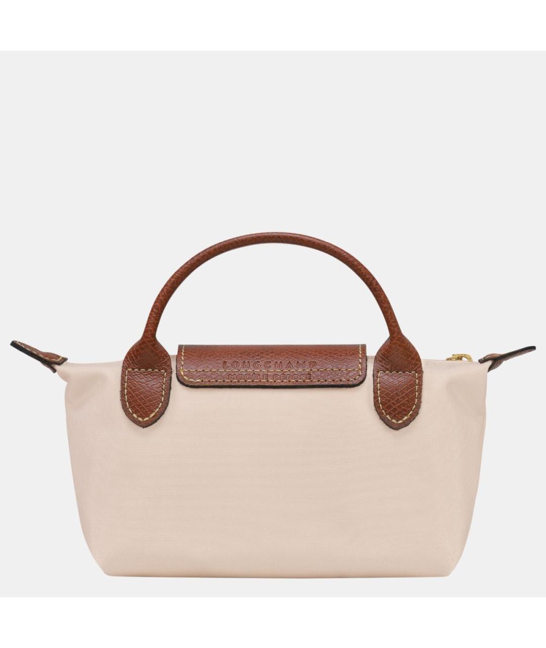 LONGCHAMP Бежевая сумка с короткими ручками, фото 3