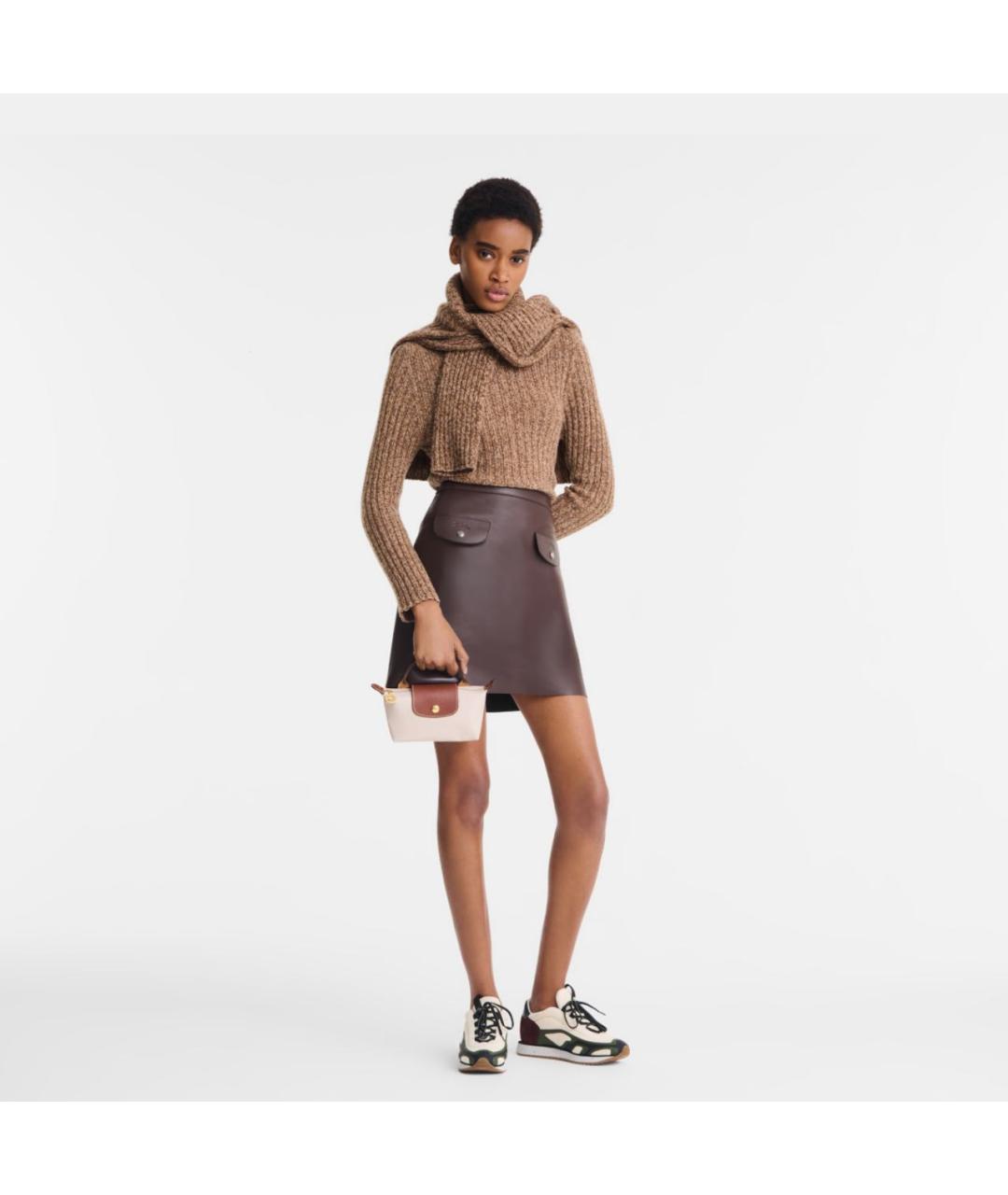 LONGCHAMP Бежевая сумка с короткими ручками, фото 2