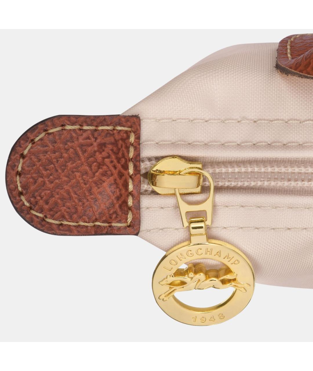 LONGCHAMP Бежевая сумка с короткими ручками, фото 4
