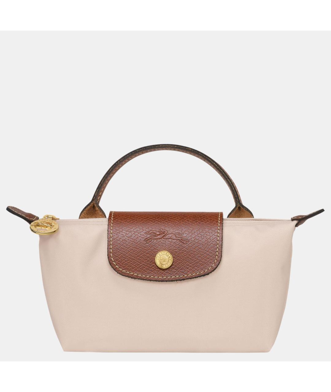 LONGCHAMP Бежевая сумка с короткими ручками, фото 8