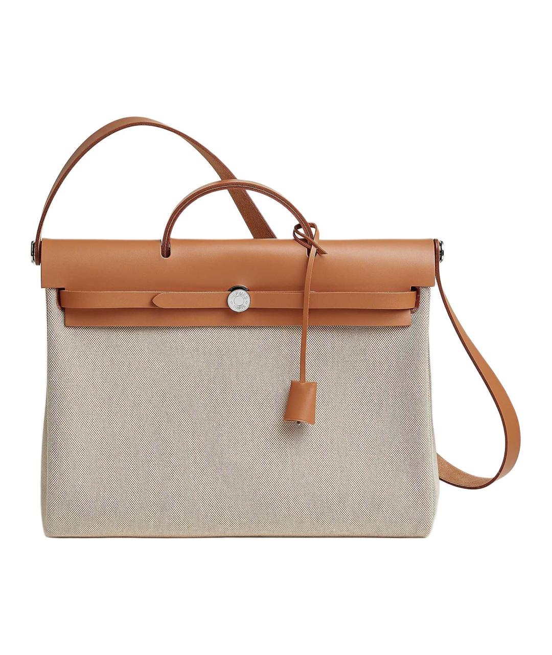 HERMES Коричневая сумка с короткими ручками, фото 1