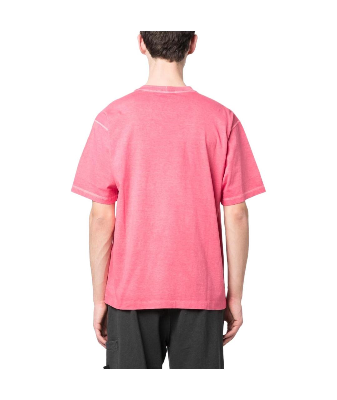 STONE ISLAND Розовая футболка, фото 3