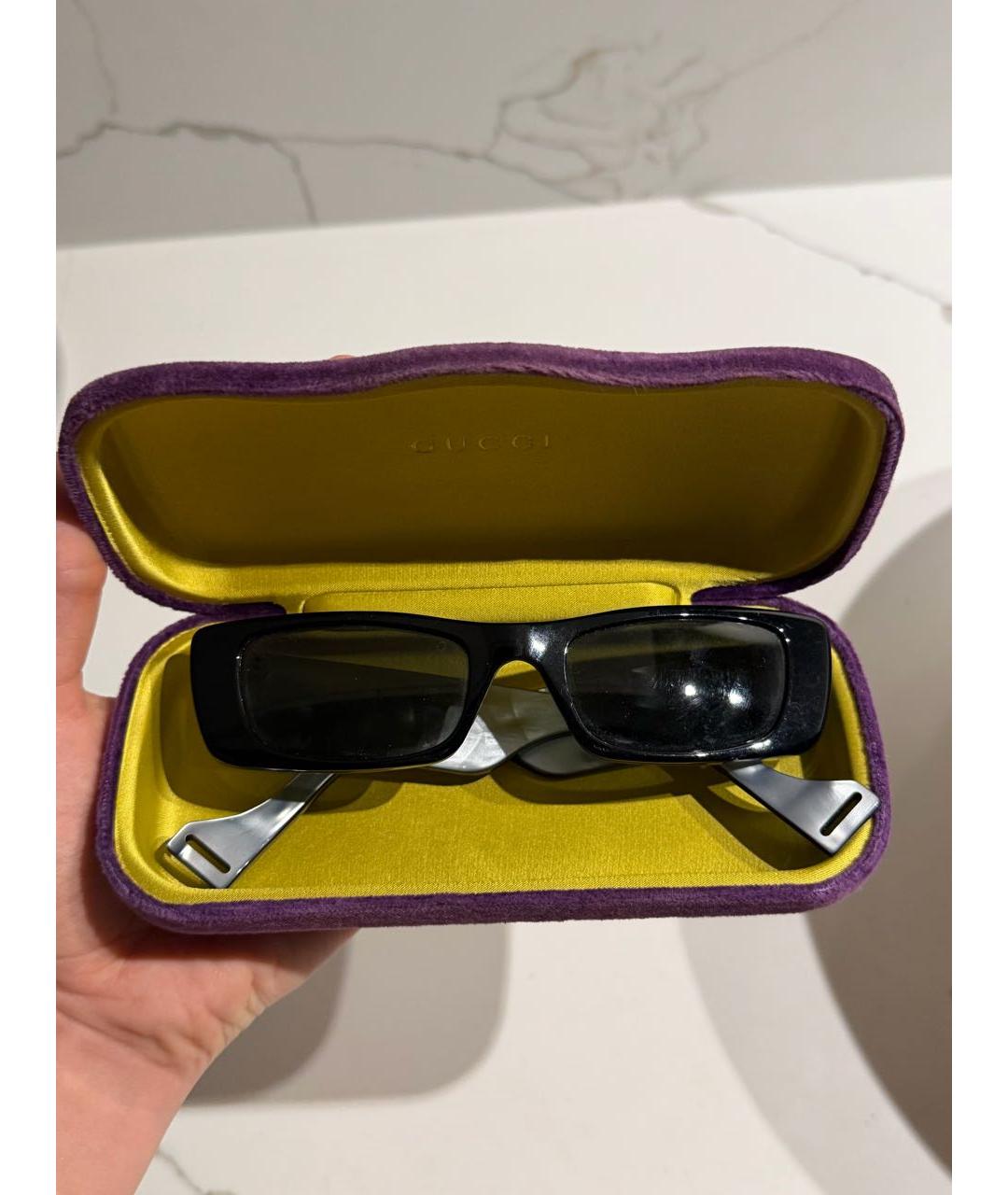 GUCCI Черные пластиковые солнцезащитные очки, фото 3