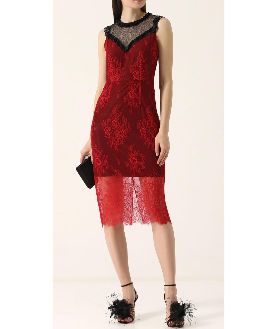 DIANE VON FURSTENBERG Красное коктейльное платье, фото 2