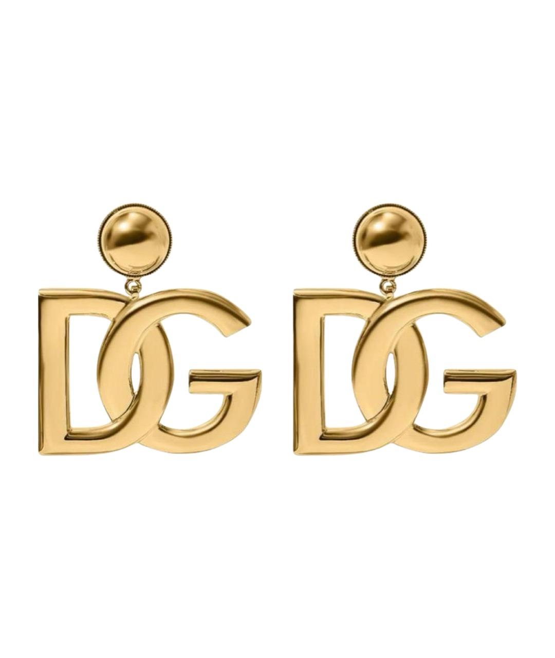 DOLCE&GABBANA Золотые клипсы, фото 1