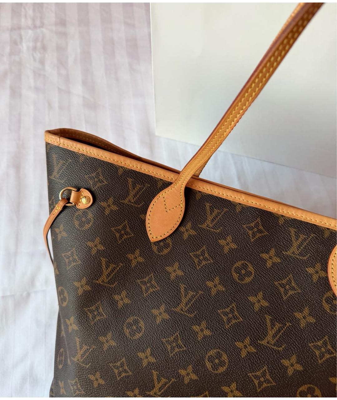 LOUIS VUITTON Коричневая сумка тоут, фото 4