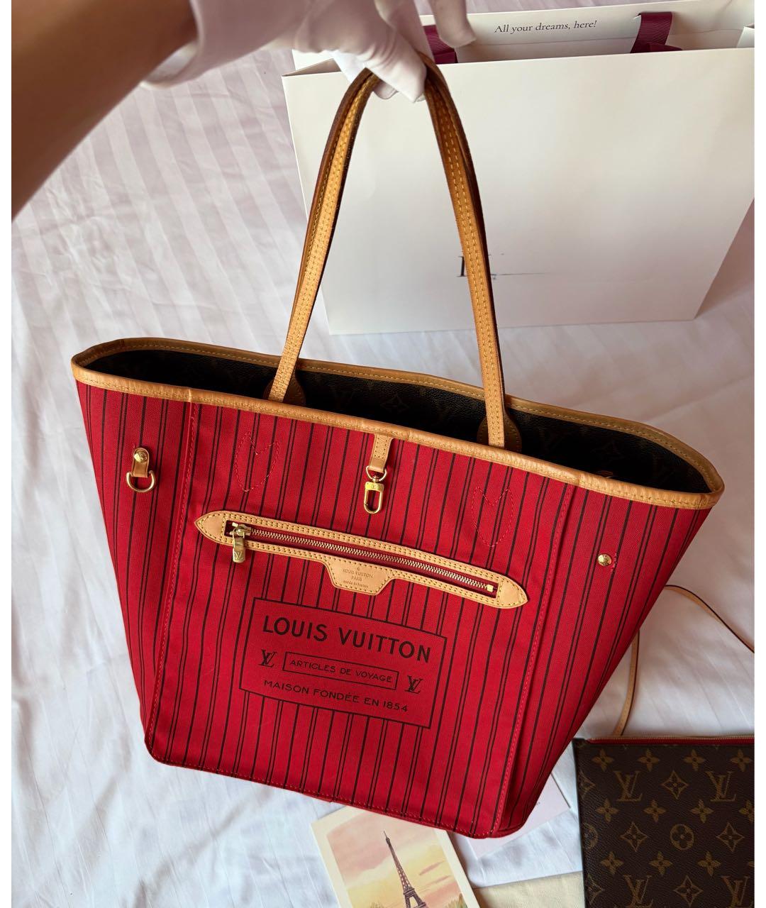 LOUIS VUITTON Коричневая сумка тоут, фото 5