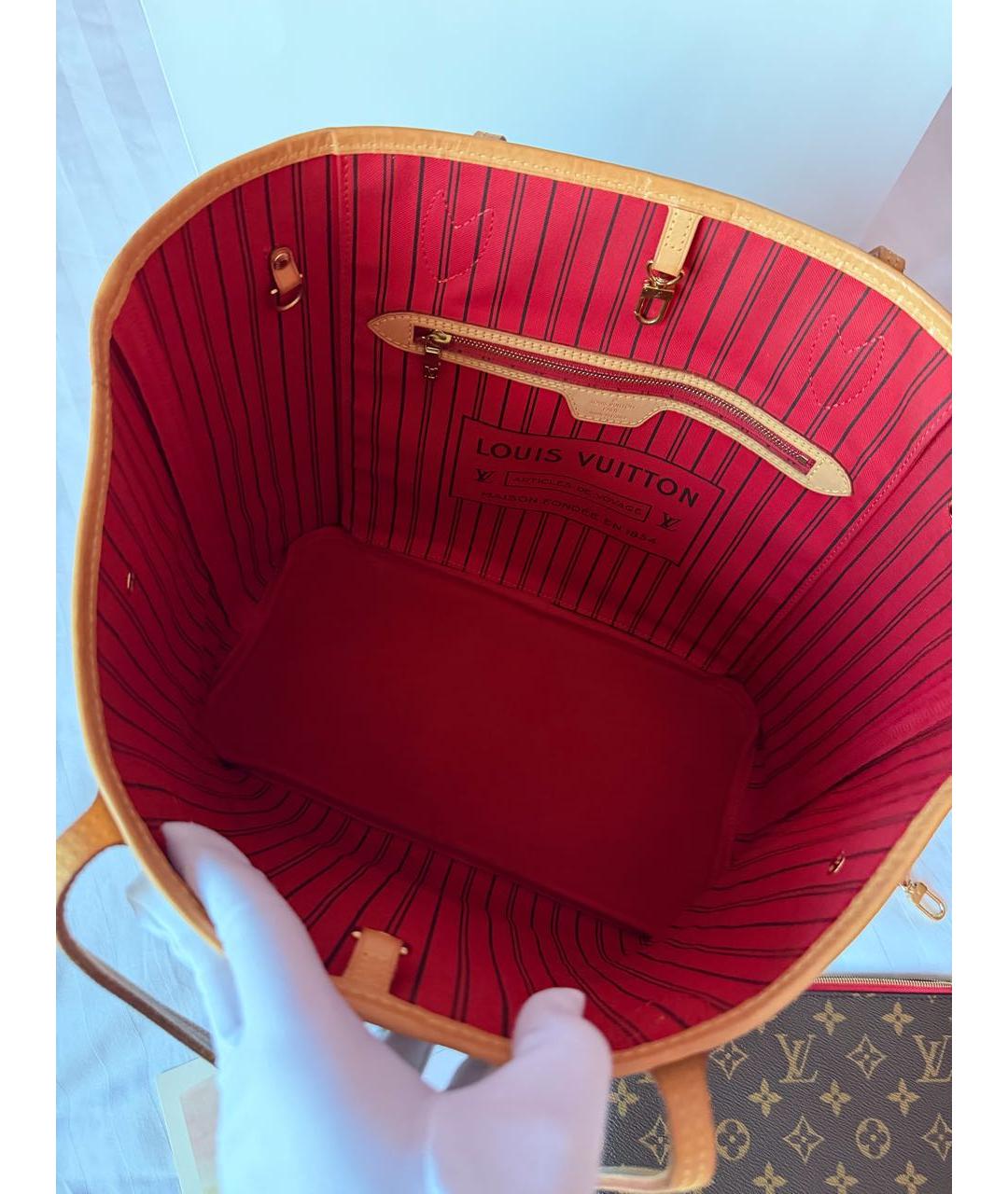 LOUIS VUITTON Коричневая сумка тоут, фото 6