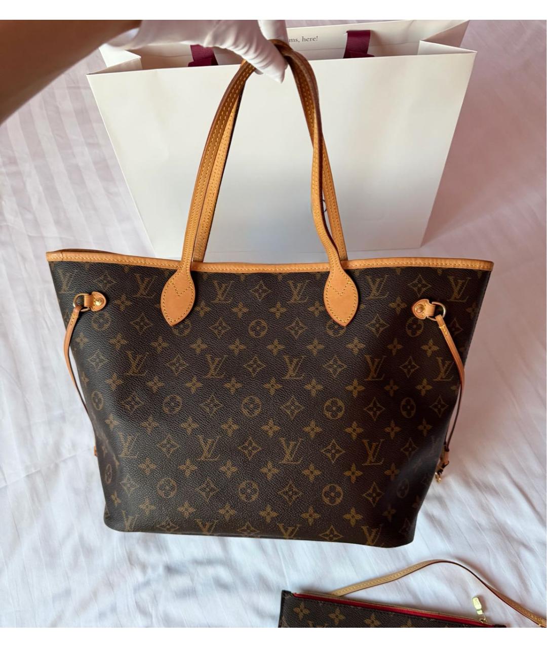LOUIS VUITTON Коричневая сумка тоут, фото 2