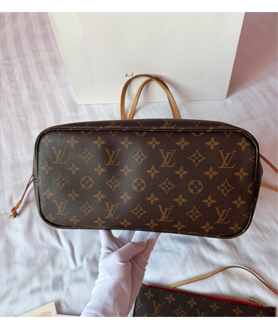 LOUIS VUITTON Коричневая сумка тоут, фото 8