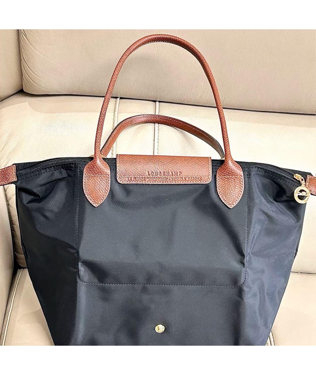 LONGCHAMP Черная сумка тоут, фото 6