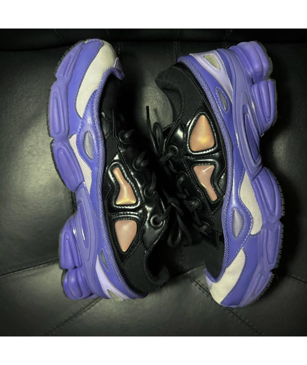 ADIDAS X RAF SIMONS Фиолетовые текстильные низкие кроссовки / кеды, фото 4