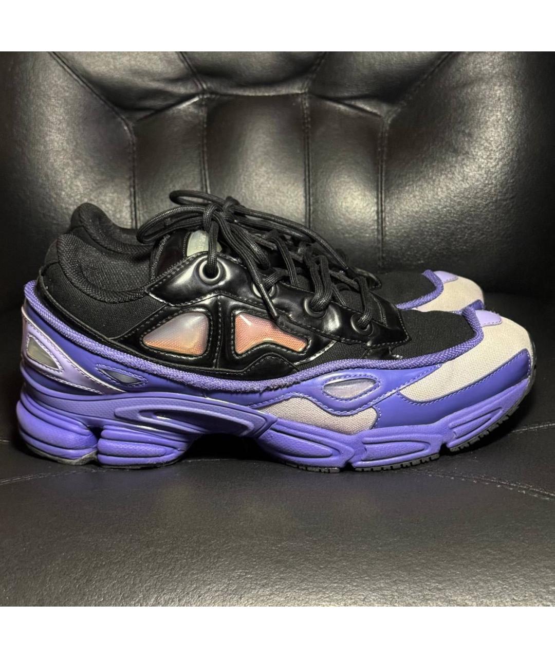 ADIDAS X RAF SIMONS Фиолетовые текстильные низкие кроссовки / кеды, фото 8