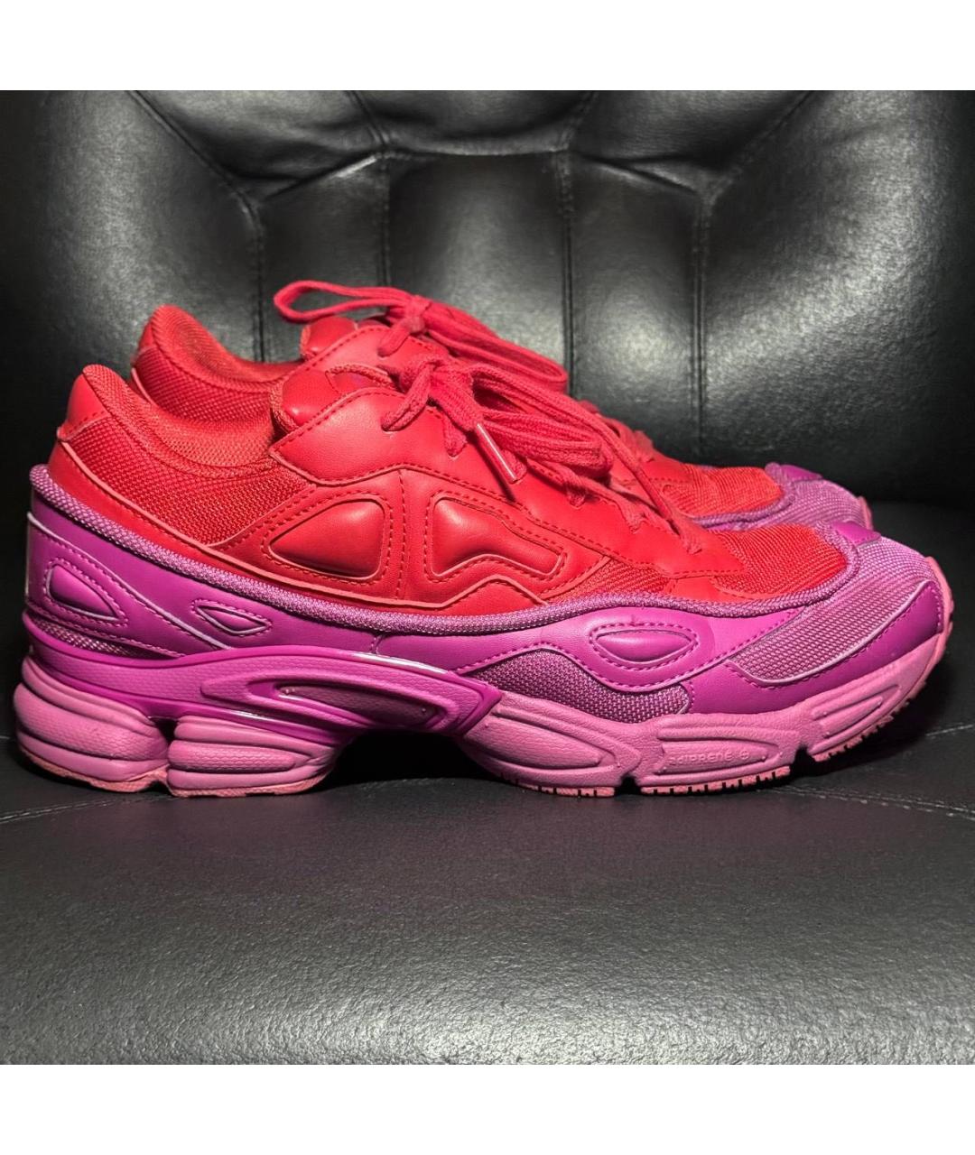 ADIDAS X RAF SIMONS Красные текстильные низкие кроссовки / кеды, фото 9