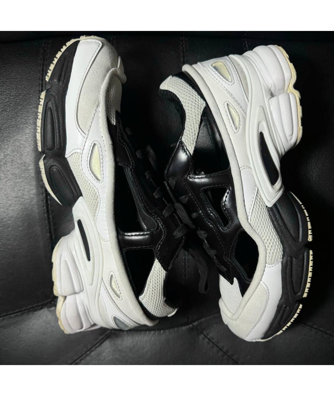 ADIDAS X RAF SIMONS Белые текстильные низкие кроссовки / кеды, фото 5