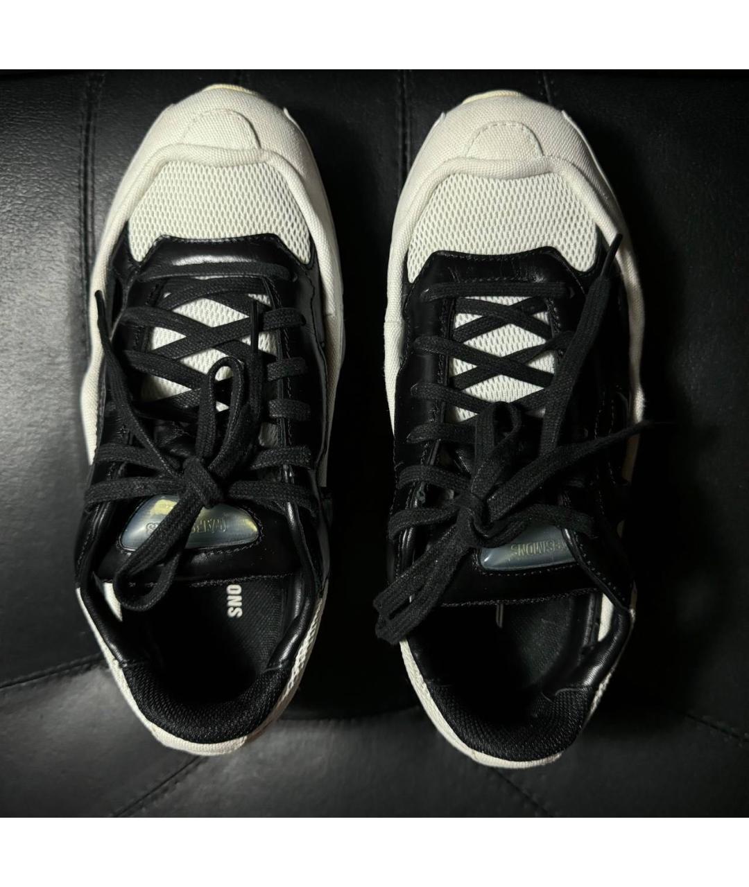 ADIDAS X RAF SIMONS Белые текстильные низкие кроссовки / кеды, фото 7