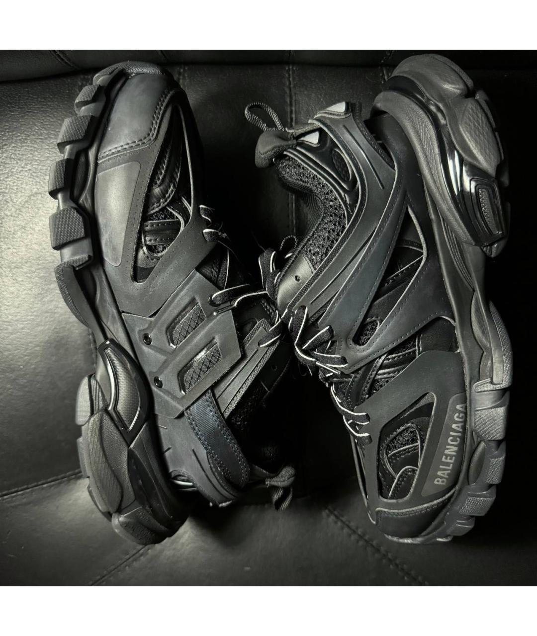 BALENCIAGA Черные текстильные кроссовки, фото 4