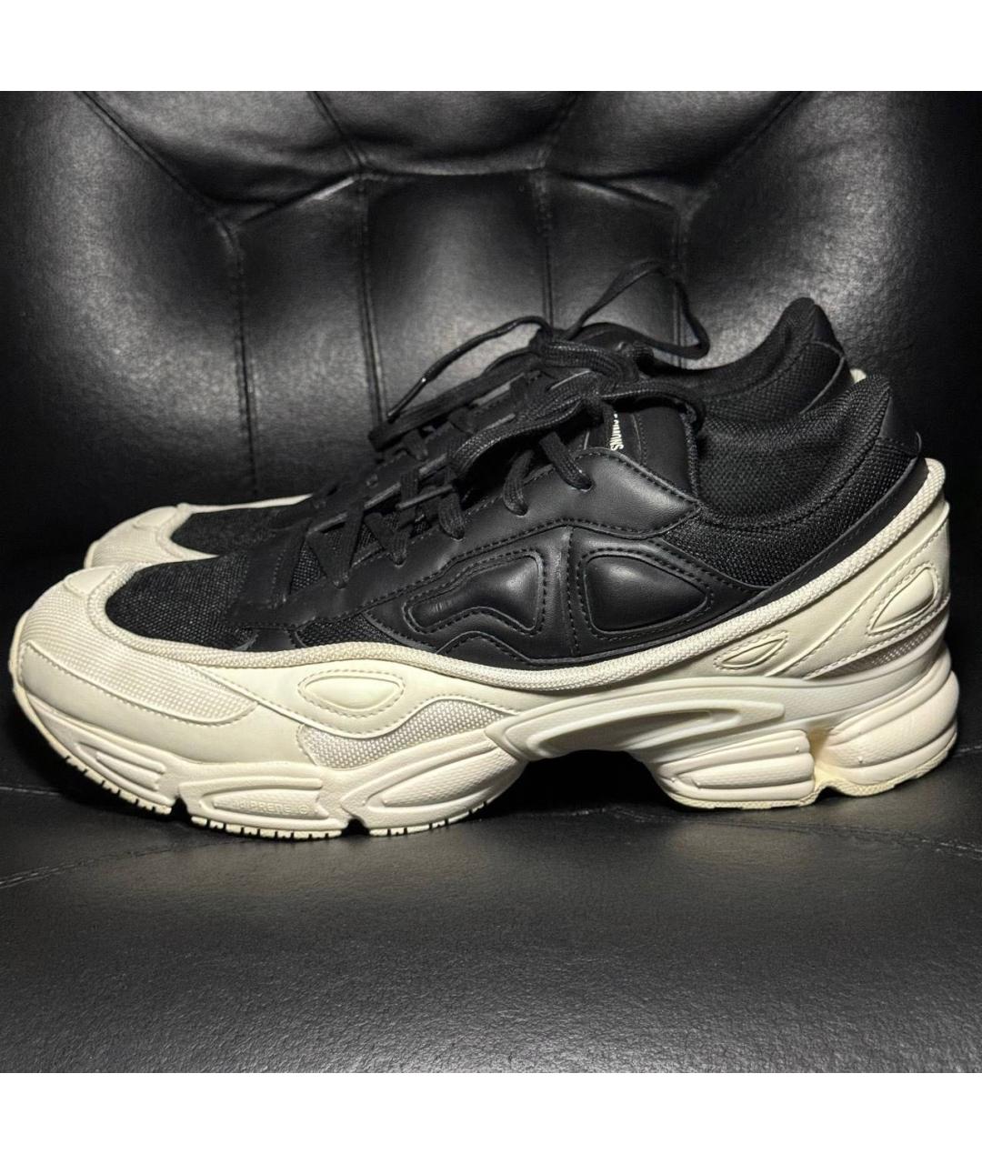 ADIDAS X RAF SIMONS Белые текстильные низкие кроссовки / кеды, фото 3