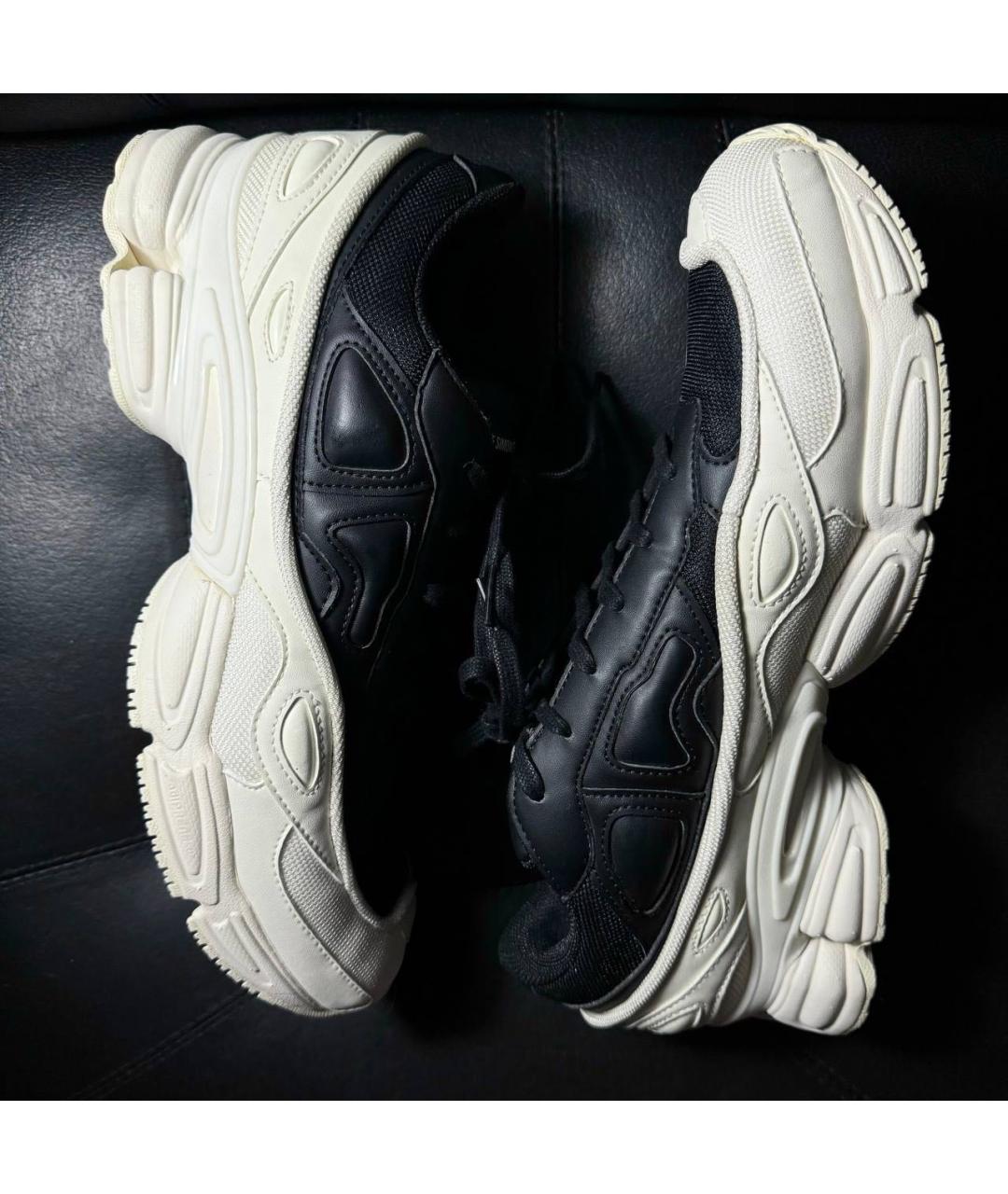 ADIDAS X RAF SIMONS Белые текстильные низкие кроссовки / кеды, фото 4