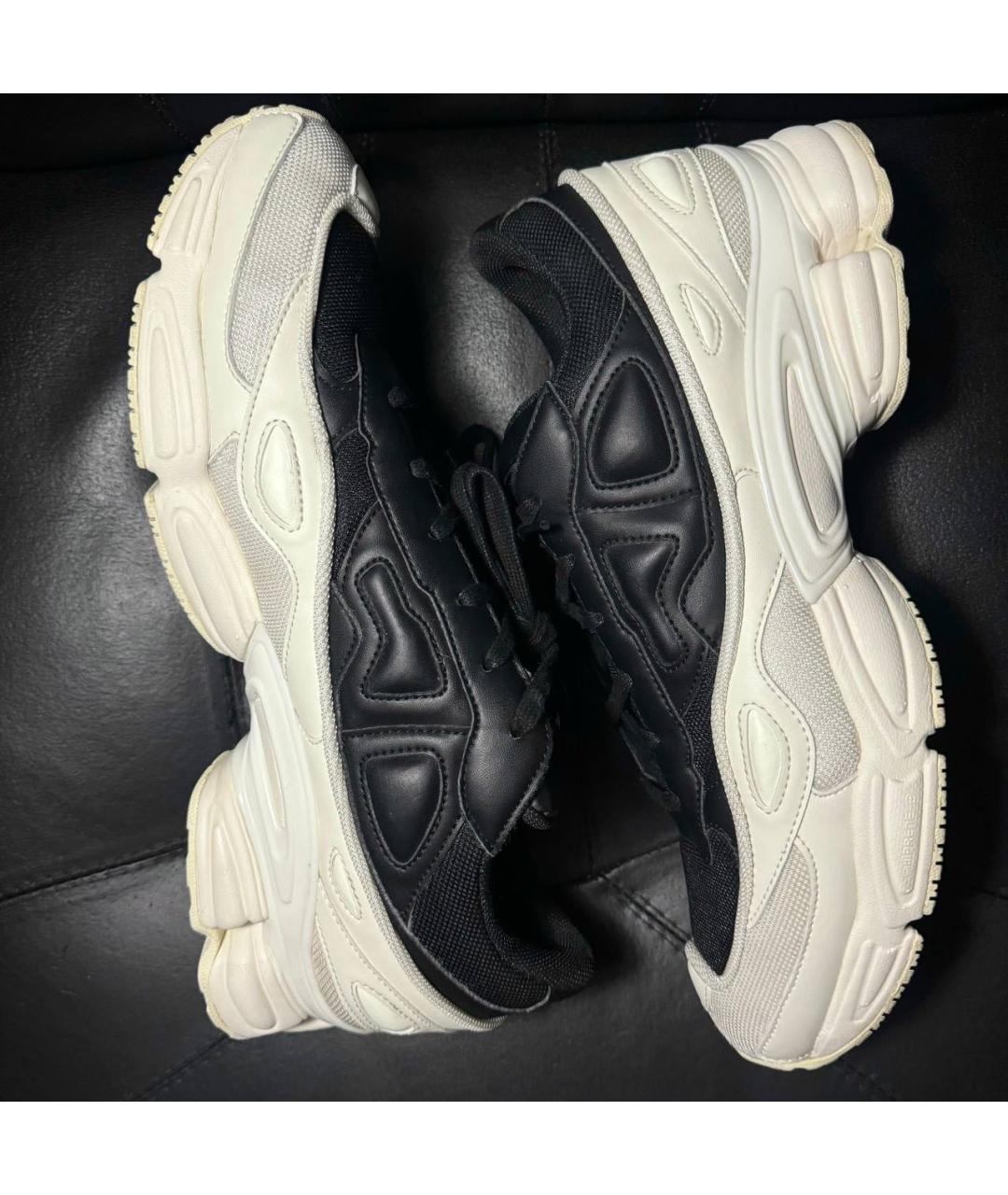 ADIDAS X RAF SIMONS Белые текстильные низкие кроссовки / кеды, фото 5