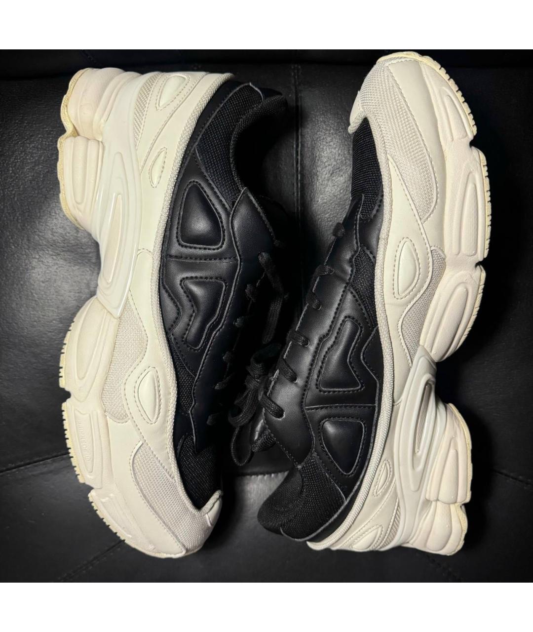 ADIDAS X RAF SIMONS Белые текстильные низкие кроссовки / кеды, фото 4