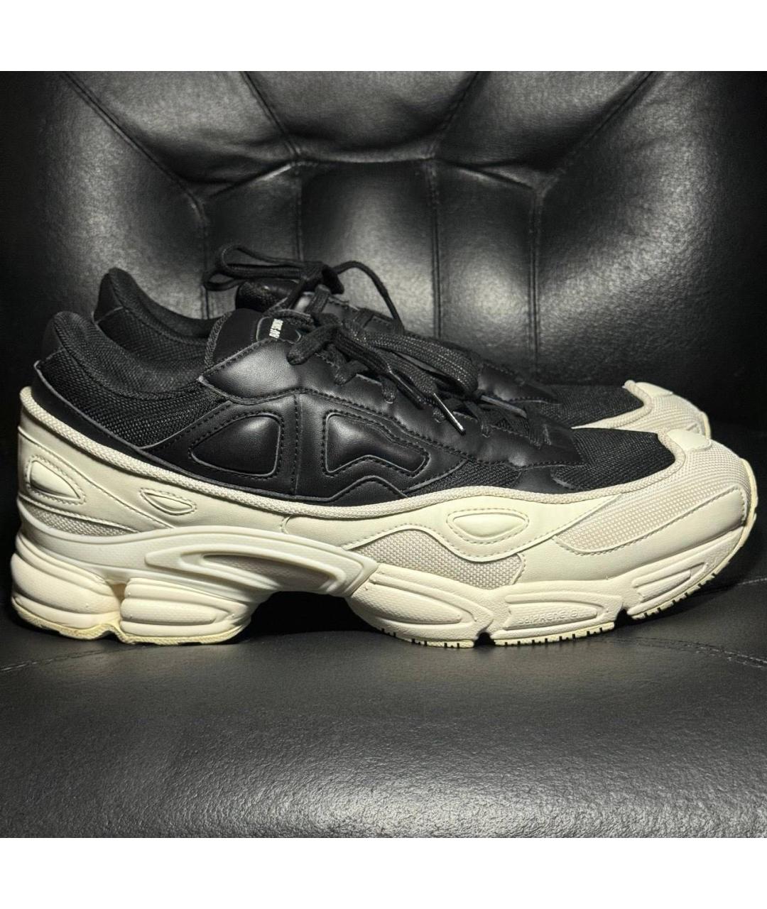 ADIDAS X RAF SIMONS Белые текстильные низкие кроссовки / кеды, фото 9