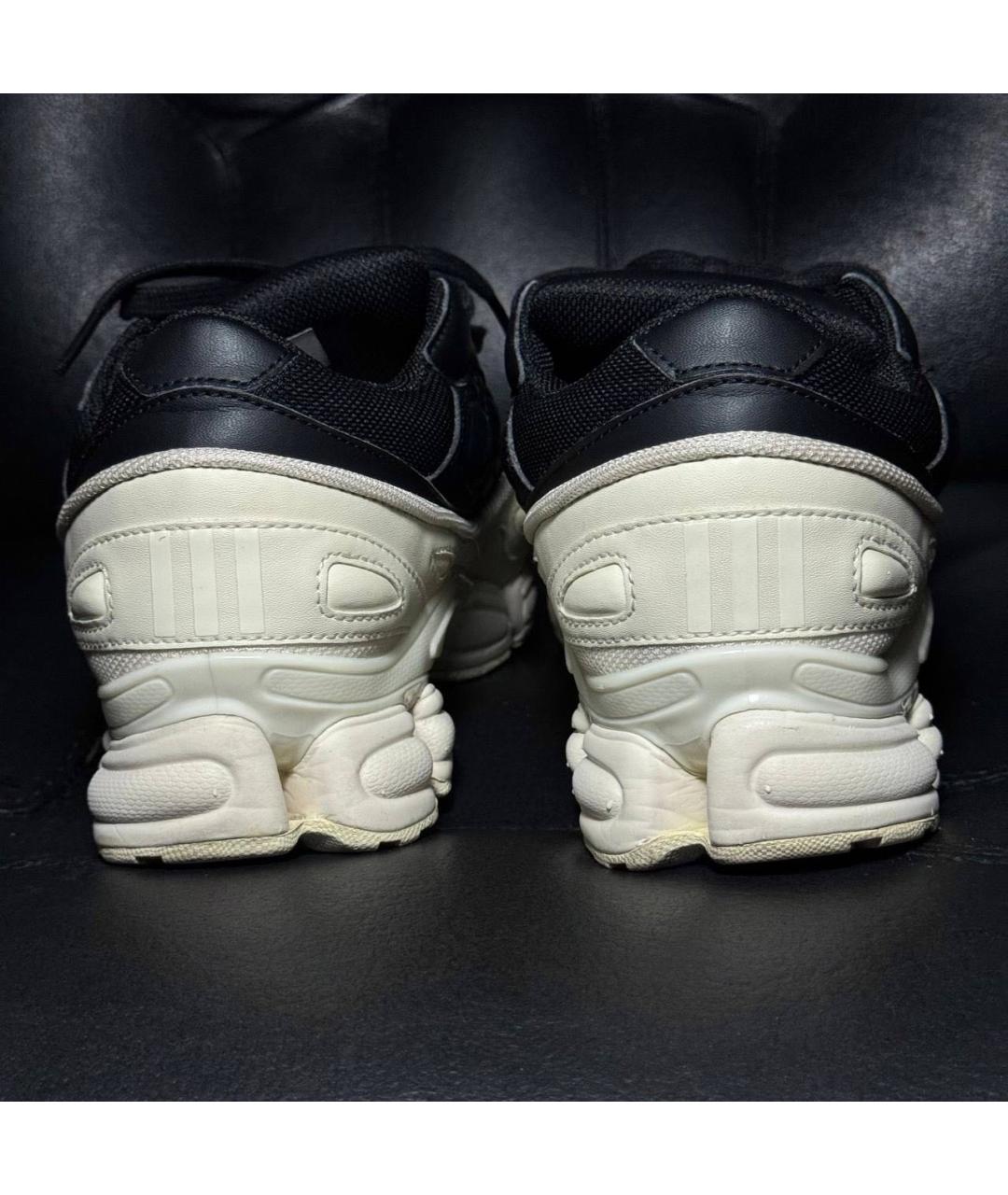 ADIDAS X RAF SIMONS Черные текстильные низкие кроссовки / кеды, фото 2