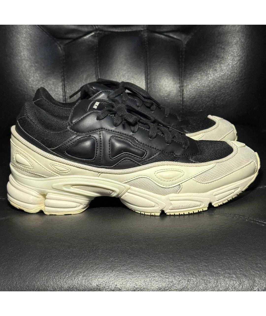 ADIDAS X RAF SIMONS Черные текстильные низкие кроссовки / кеды, фото 9