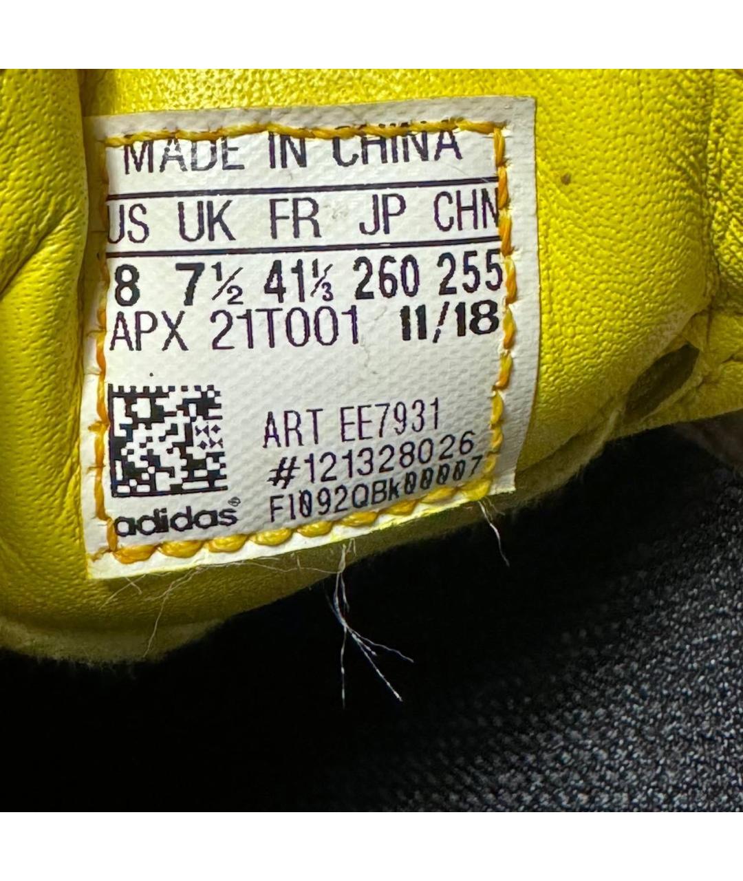 ADIDAS X RAF SIMONS Желтые кожаные кроссовки, фото 5