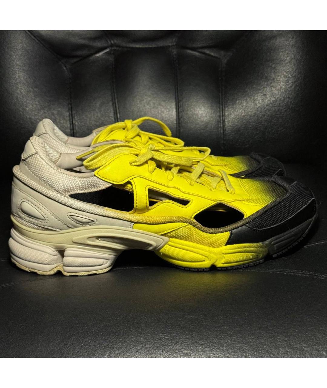 ADIDAS X RAF SIMONS Желтые кожаные кроссовки, фото 9