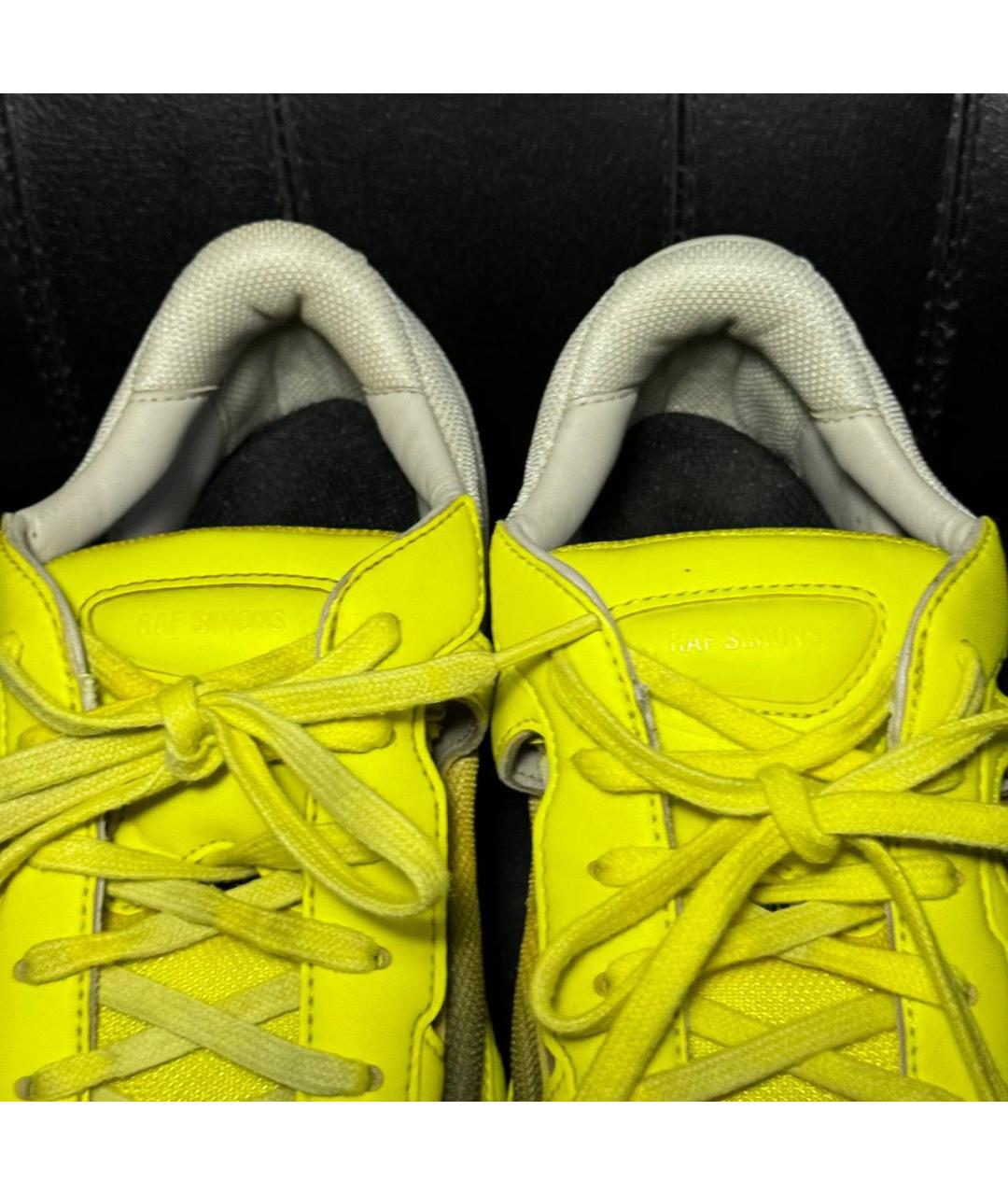 ADIDAS X RAF SIMONS Желтые кожаные кроссовки, фото 7