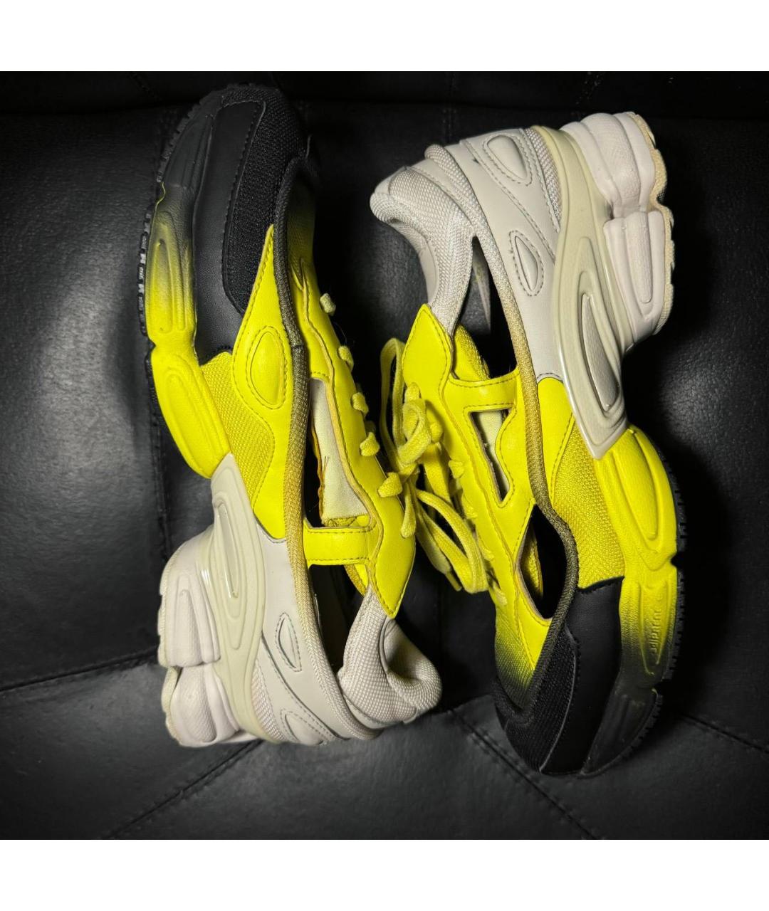 ADIDAS X RAF SIMONS Желтые кожаные кроссовки, фото 4