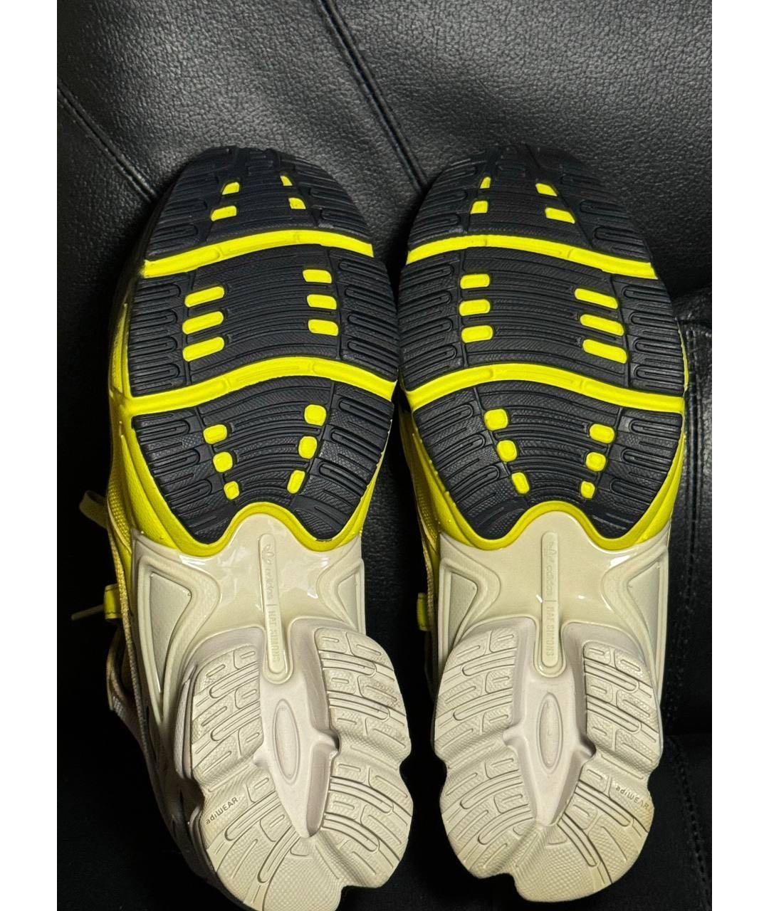 ADIDAS X RAF SIMONS Желтые кожаные кроссовки, фото 8